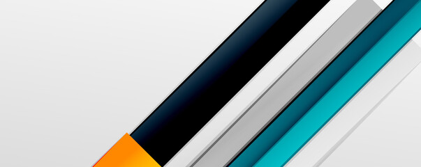 Multicolored lines background. Design template for business or technology presentations, internet posters or web brochure covers