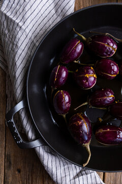 Stuffed Baby Eggplants