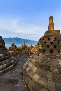 Borobudur Buddist Temple - island Java Indonesia