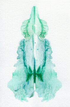 Light green watercolor new year fir