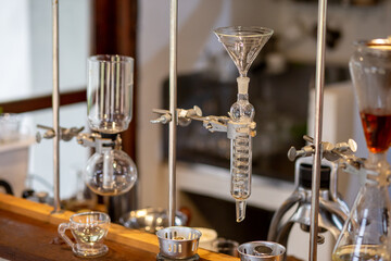 Glass tubes laboratory distillation liquid beverage shop