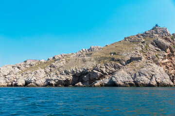 Beautiful sea view with mountains