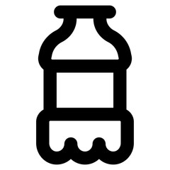
Bottle in glyph icon, trendy vector 

