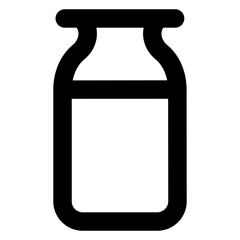 
Trendy icon of jar in glyph style

