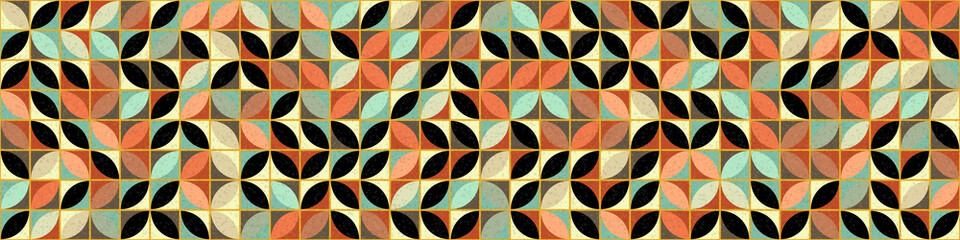 Abstract Geometric Pattern generative computational art illustration