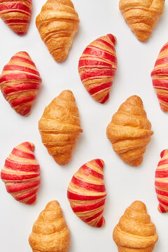 Bakeries pattern from french croissants.