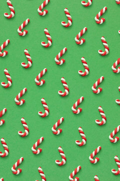 Horizontal craft plasticine pattern from candies cane.