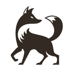 A symbol of a stylized dog.
