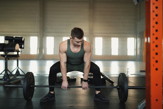 Fitness trainer working out