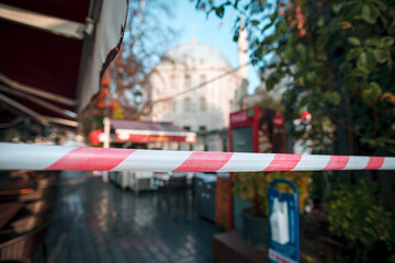 Istanbul Turkey, December 2020: City and main attractions during the introduction of a full lockdown due to the new wave of Covid-19