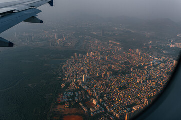 Mumbai cityscape aerial shot