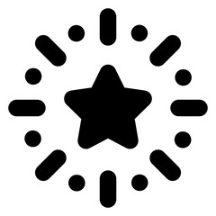 
Sun brightness in glyph icon 

