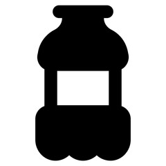 
Bottle in glyph icon, trendy vector 

