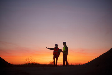 Construction Business - Engineers Checking Site