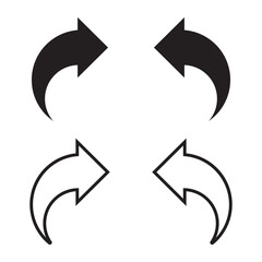 Forward and backward arrows icon
