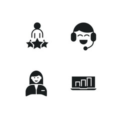 business people set icon, isolated business people set sign icon, vector illustration