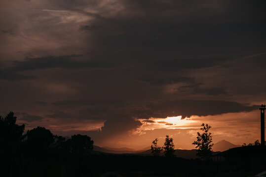 sunset in Spain