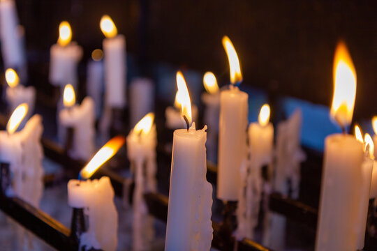 Candles in a church