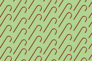 mosaic of candy canes