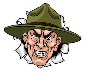 Army Bootcamp Drill Sergeant Soldier Ponting