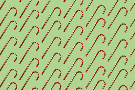 mosaic of candy canes