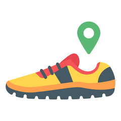 
Trendy flat icon of smart shoe 

