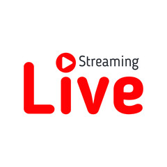 Live Streaming logo vector design. Eps 10 vector illustration.