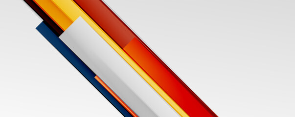 Multicolored lines background. Design template for business or technology presentations, internet posters or web brochure covers