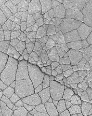 Cracked asphalt background 
