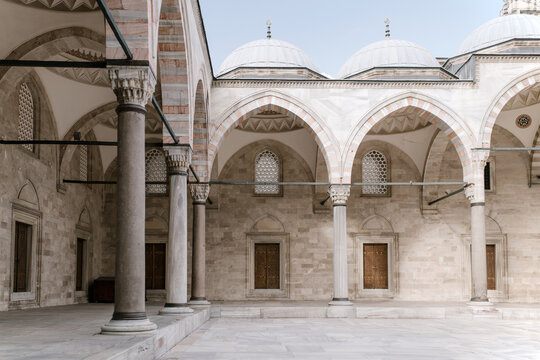 Inside the mosque