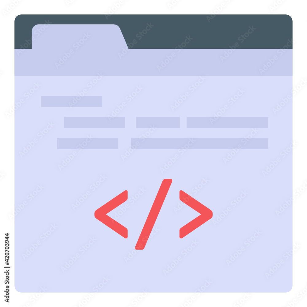 Wall mural flat design vector of website security