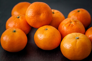 Fresh ripe tangerine clementine