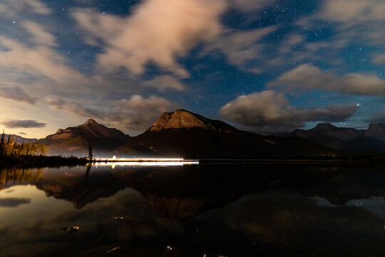 night view of Gap lake