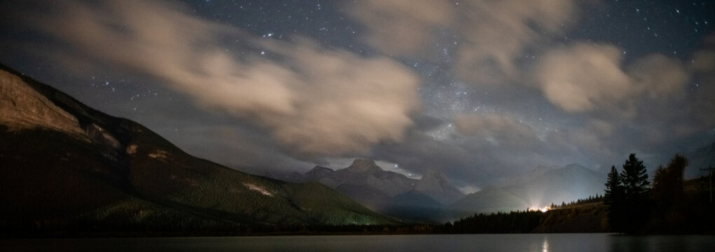 night view of Gap lake