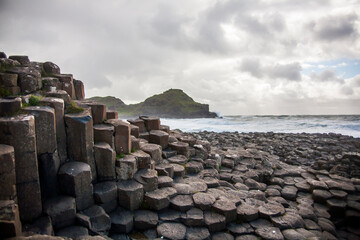 Spring landscape in Giant s Causeway, northern Ireland