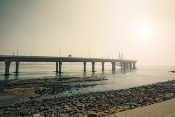 Fototapeta premium The Bandra Worli Sea Link Rajiv Gandhi Sea Link mumbai maharashtra