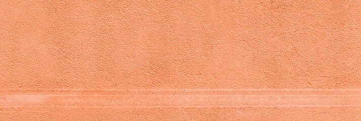 Panorama of Antique brown cement wall pattern and background seamless