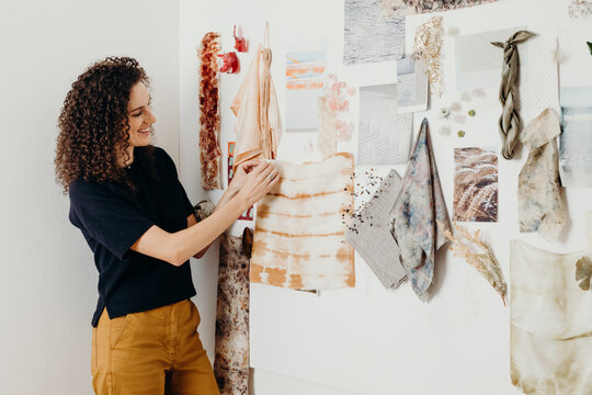 Interior Designer working on Mood Board