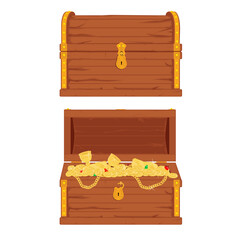 Treasure chest vector