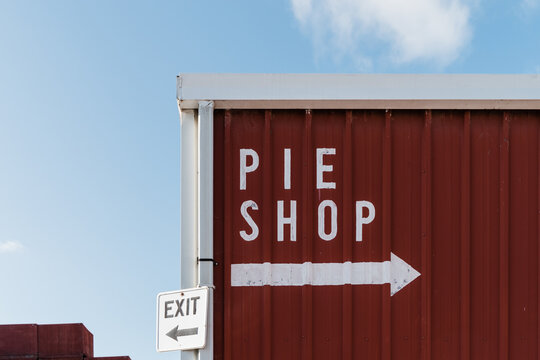 Exit at the Pie shop