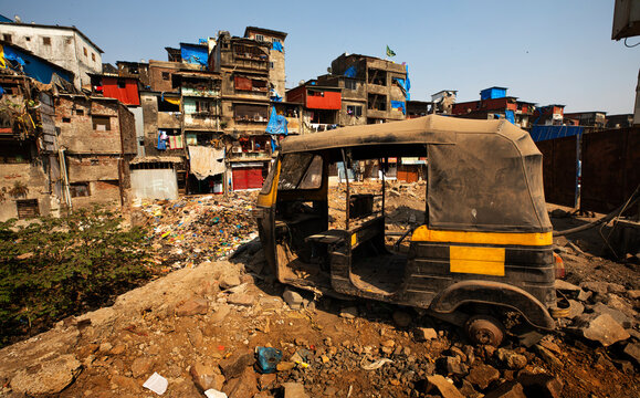 Mumbai Asia Biggest Slum Dharavi, Landscape View Of Dharavi, Maharashtra