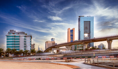 City Center - Large buildings equipped with the latest technology, in the capital, Riyadh, Kingdom of Saudi Arabia