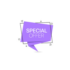 Special offer trendy paper label