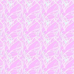 Pastel leafs background pattern Trendy Easter square abstract pattern. Suitable for social media posts, mobile apps, cards, invitations, banners design and web internet ads. Vector illustration.