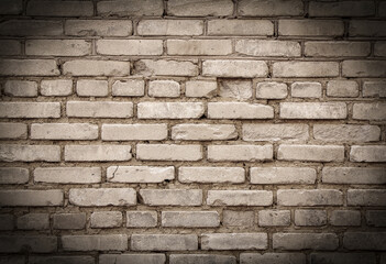 Old brick wall texture background. Close up