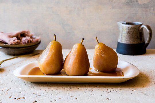 Poached pears