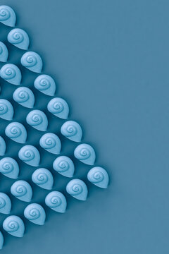 Illustration of blue snails