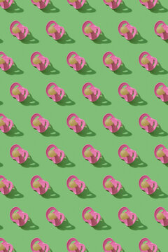 Pattern from plastic orthodontic baby soothers.