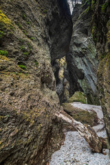 Obraz premium Environment of the gorges carved into the rock.