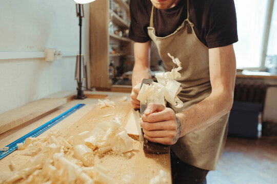 Male artisan in his workshop.